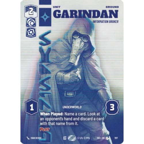 Garindan - Information Broker (Prestige Foil) (1117)  Foil