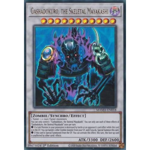 Gashadokuro, the Skeletal Mayakashi - MAMA-EN018 Ultra Rare 1st Edition