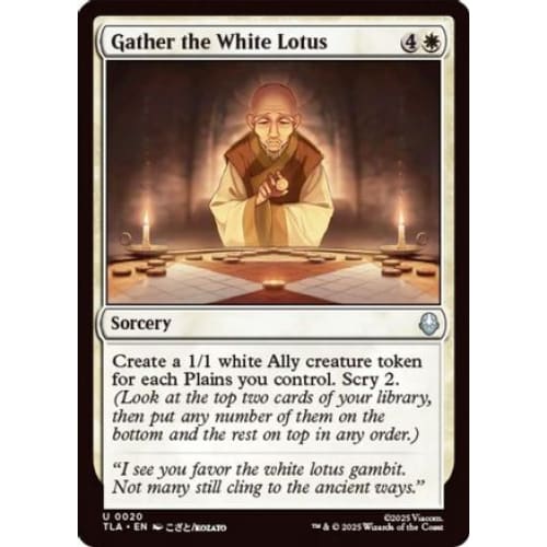 Gather the White Lotus (TLA-020) Foil