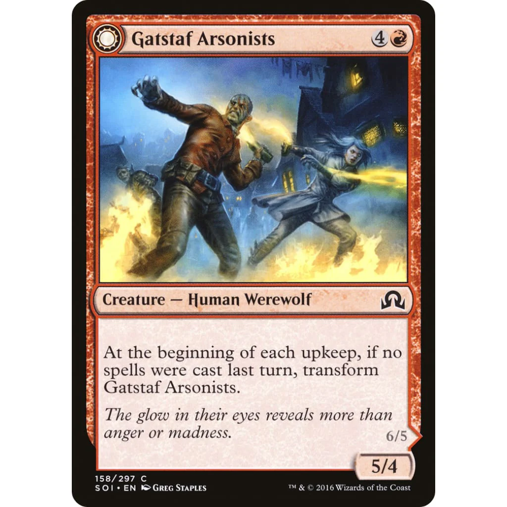 Gatstaf Arsonists (SOI-158): (Double Faced Transform) Foil