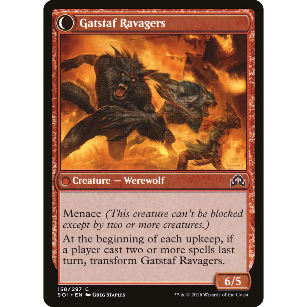 Gatstaf Arsonists (SOI-158): (Double Faced Transform) Foil - Image 2