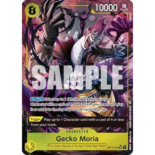 Gecko Moria - OP14-104 (Alternate Art) OP14-104 SR The Azure Sea's Seven  Foil