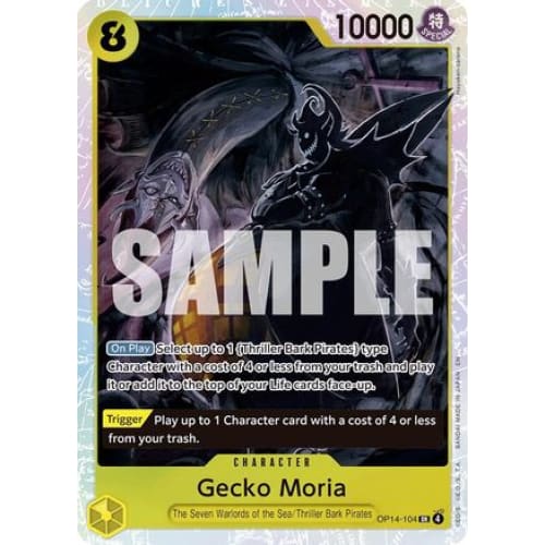 Gecko Moria - OP14-104 OP14-104 SR The Azure Sea's Seven  Foil