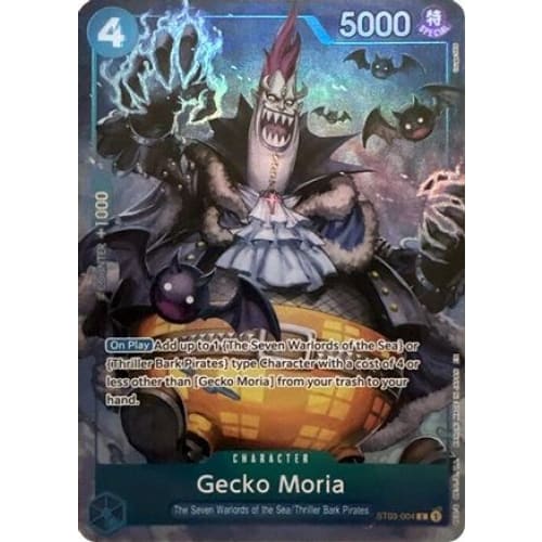 Gecko Moria (Seven Warlords of the Sea Binder Set) ST03-004 C One Piece Promotion Cards  Foil