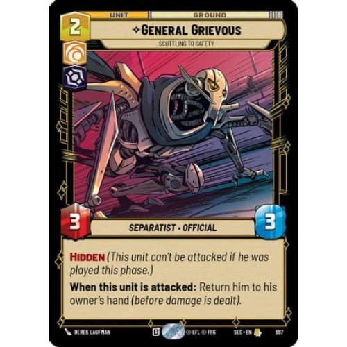 General Grievous - Scuttling to Safety (Foil) (697)  Foil