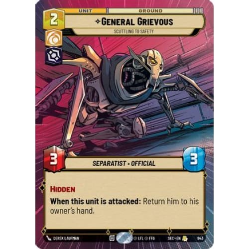 General Grievous - Scuttling to Safety (Hyperspace Foil) (943)  Foil