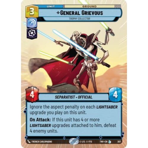 General Grievous - Trophy Collector (Hyperspace) (307)  Foil