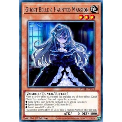Ghost Belle & Haunted Mansion - PHRE-EN043 Rare 1st Edition