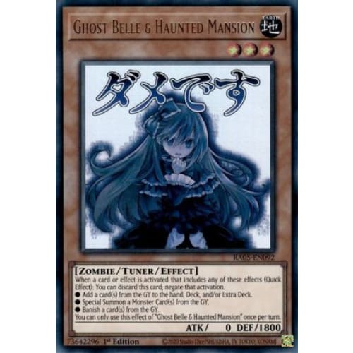 Ghost Belle & Haunted Mansion - RA05-EN092 Ultra Rare 1st Edition