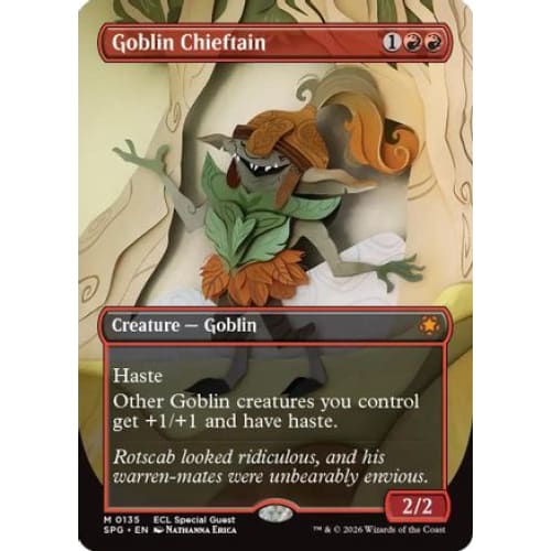 Goblin Chieftain (Borderless) (SPG-135) Foil
