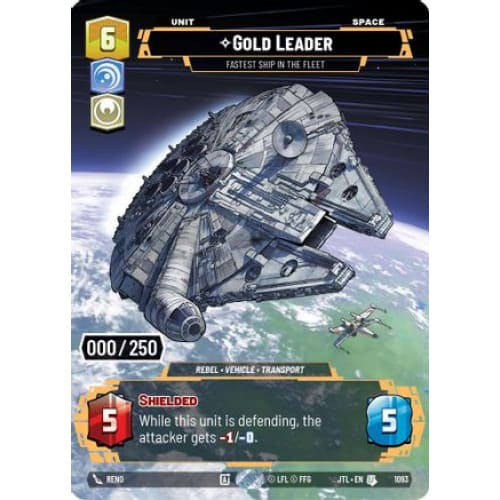 Gold Leader - Fastest Ship in the Fleet (Serialized) (1093)  Foil
