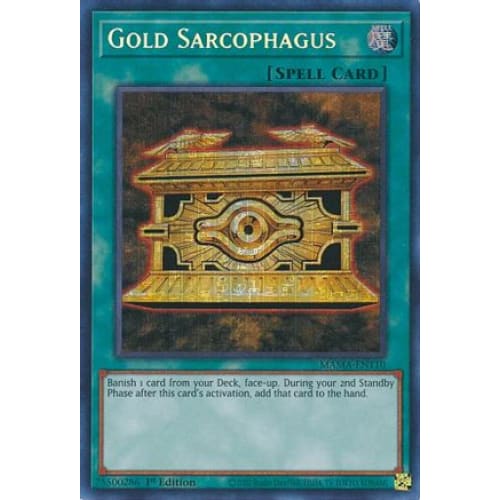 Gold Sarcophagus (Secret Pharaoh's Rare) - MAMA-EN110 Secret Pharaoh’s Rare 1st Edition