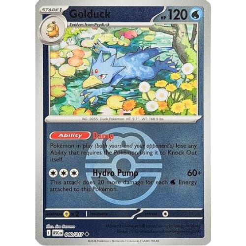 Golduck (Love Ball) (40) Uncommon Reverse Holofoil