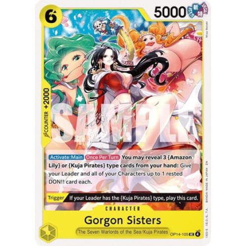 Gorgon Sisters OP14-105 UC The Azure Sea's Seven