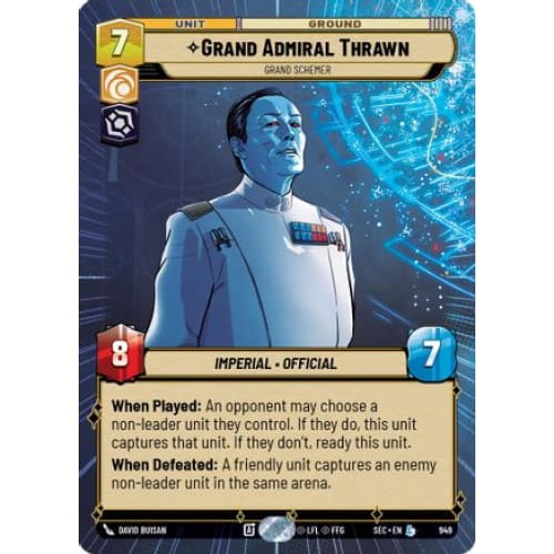 Grand Admiral Thrawn - Grand Schemer (Hyperspace Foil) (949)  Foil