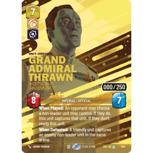Grand Admiral Thrawn - Grand Schemer (Serialized) (1140)  Foil