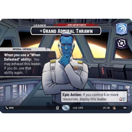 Grand Admiral Thrawn - ...How Unfortunate (Showcase) (998)  Foil