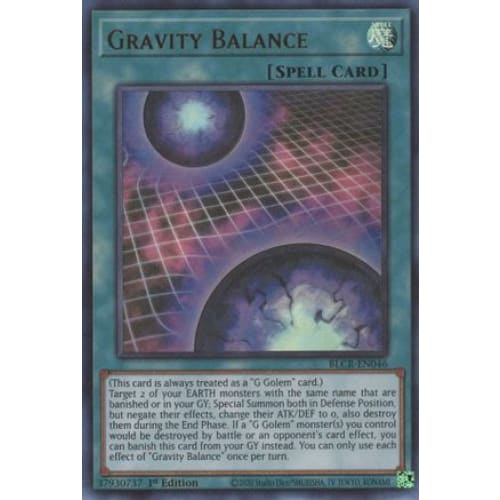 Gravity Balance - BLCR-EN046 Ultra Rare 1st Edition