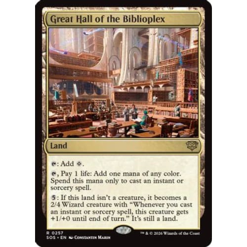 Great Hall of the Biblioplex (SOS-257)