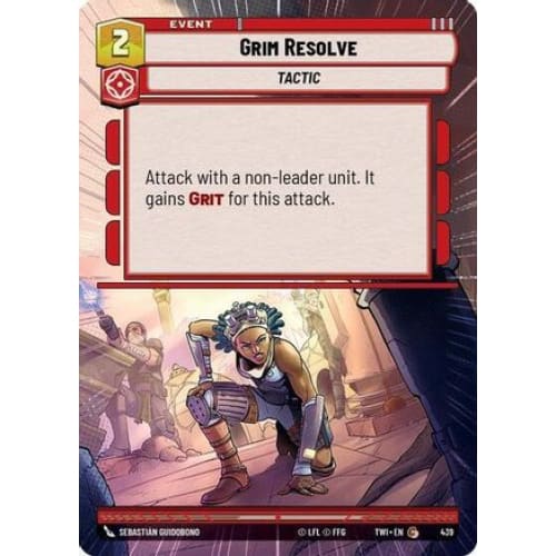 Grim Resolve (Hyperspace) (439)  Foil
