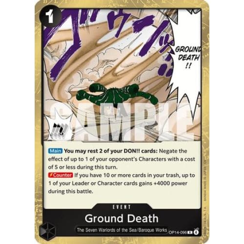 Ground Death OP14-096 R The Azure Sea's Seven  Foil
