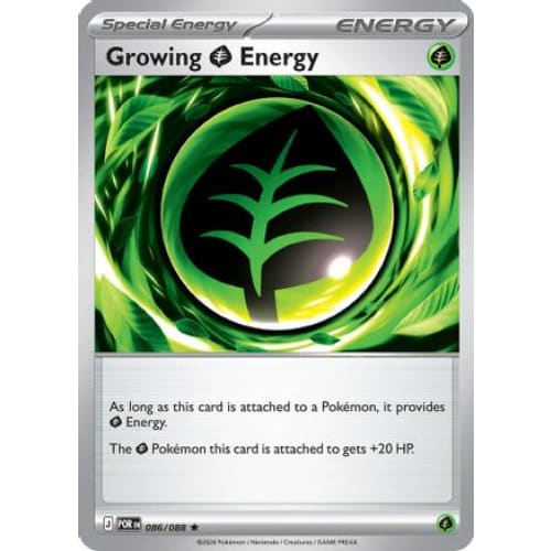 Growing Grass Energy (86) Rare Classic Holofoil