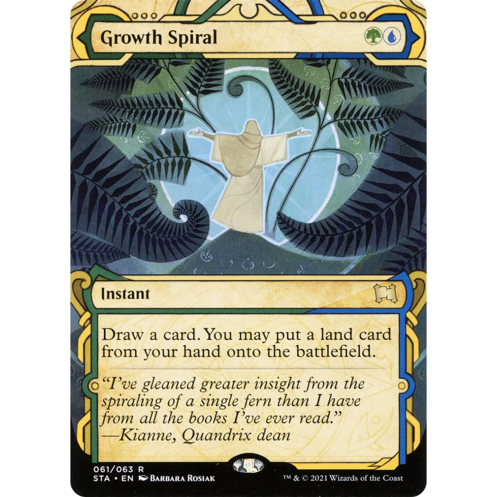 Growth Spiral (STA-061): (Showcase) (Borderless) Foil