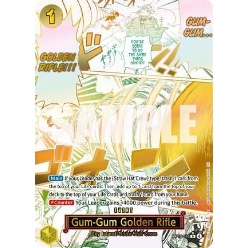 Gum-Gum Golden Rifle (Alternate Art) OP15-116 R Adventure on Kami's Island  Foil