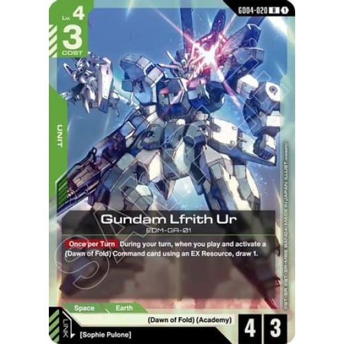 Gundam Lfrith Ur (GD04-020) - Phantom Aria Holofoil