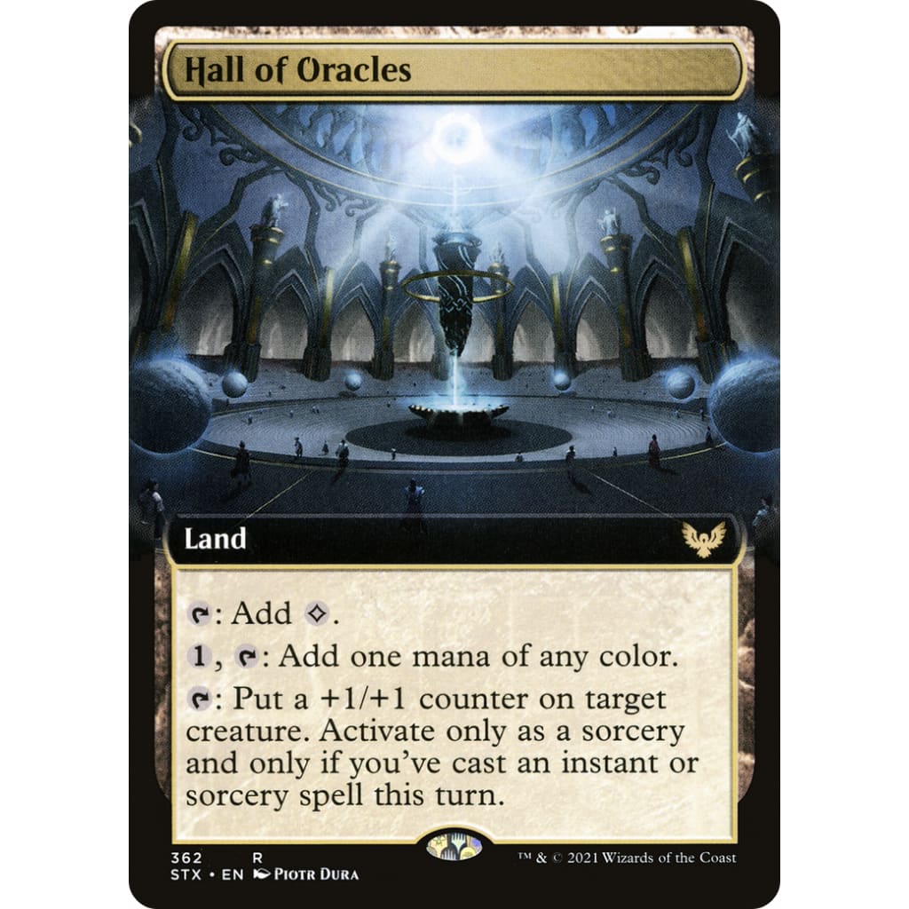 Hall of Oracles (Extended Art) (STX-362): (Extended Art) Foil