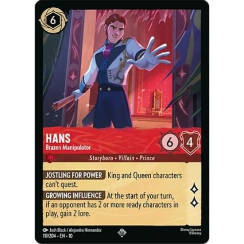 Hans - Brazen Manipulator (117/204) - Whispers in the Well Cold Foil