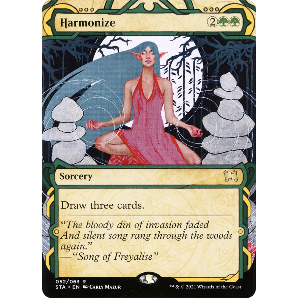 Harmonize (STA-052): (Showcase) (Borderless) Foil