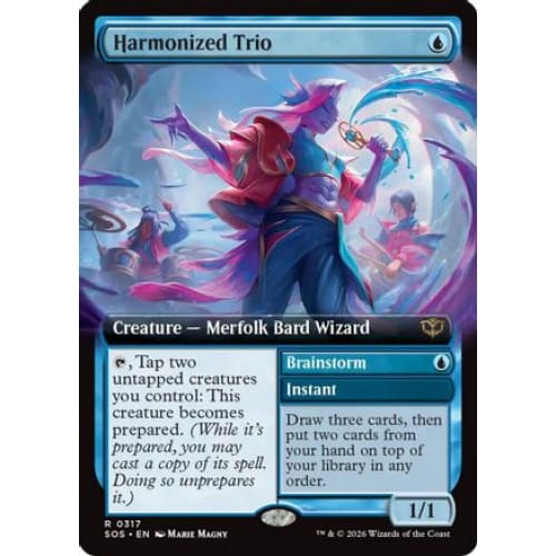 Harmonized Trio (Extended Art) (SOS-317) Foil