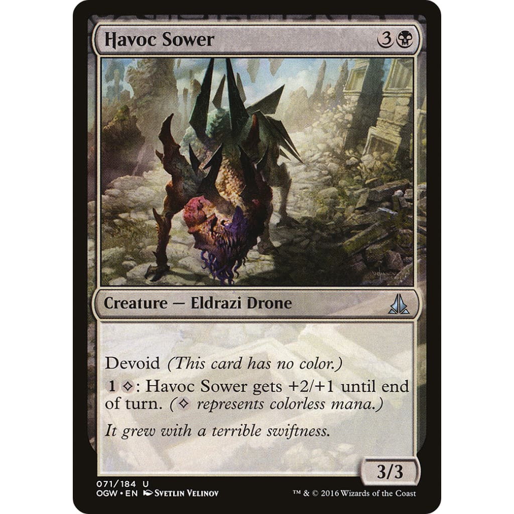 Havoc Sower (OGW-071): (devoid) Foil