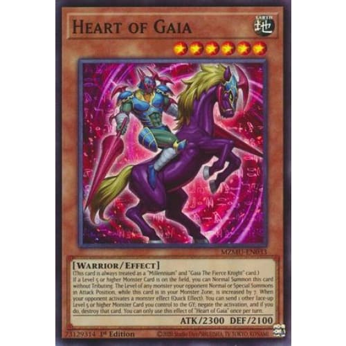 Heart of Gaia - MZMU-EN033 Super Rare 1st Edition