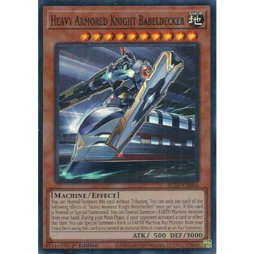 Heavy Armored Knight Babeldecker - BLZD-EN006 Super Rare 1st Edition