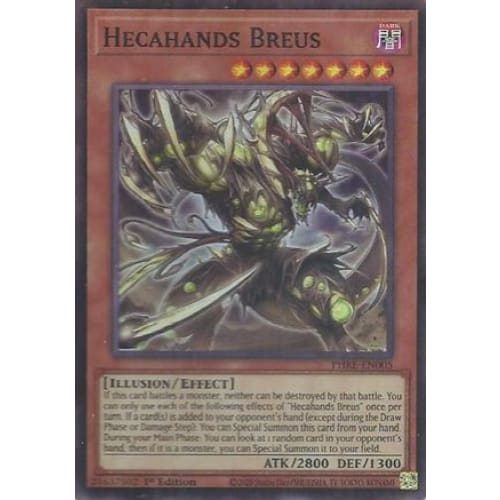 Hecahands Breus (Super Rare) - PHRE-EN005 Super Rare 1st Edition
