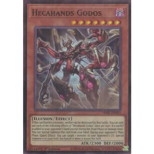 Hecahands Godos (Super Rare) - PHRE-EN003 Super Rare 1st Edition