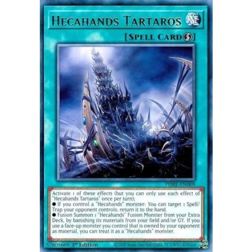 Hecahands Tartaros - PHRE-EN009 Rare 1st Edition