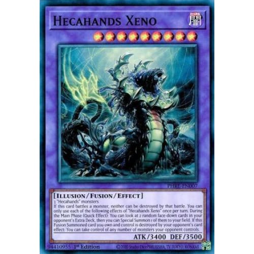 Hecahands Xeno - PHRE-EN007 Super Rare 1st Edition