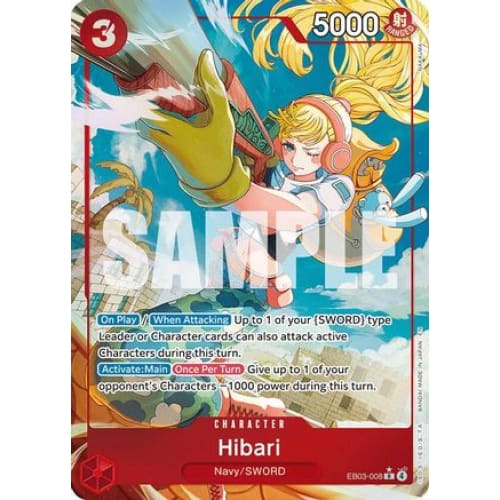 Hibari (Alternate Art) EB03-008 R Extra Booster: One Piece Heroines Edition  Foil