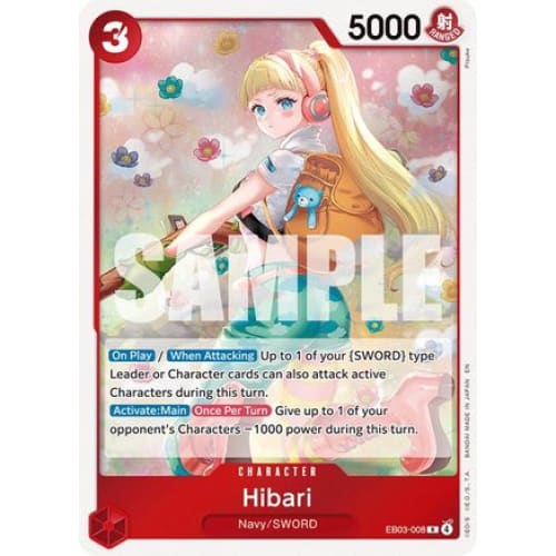 Hibari EB03-008 R Extra Booster: One Piece Heroines Edition  Foil