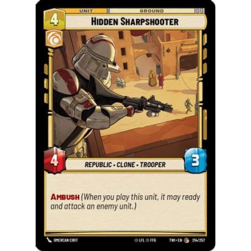 Hidden Sharpshooter (214/257)  Foil