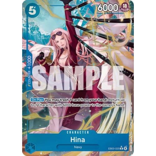 Hina (Alternate Art) EB03-025 R Extra Booster: One Piece Heroines Edition  Foil