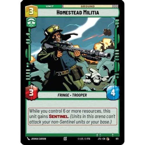 Homestead Militia (Foil) (611)  Foil