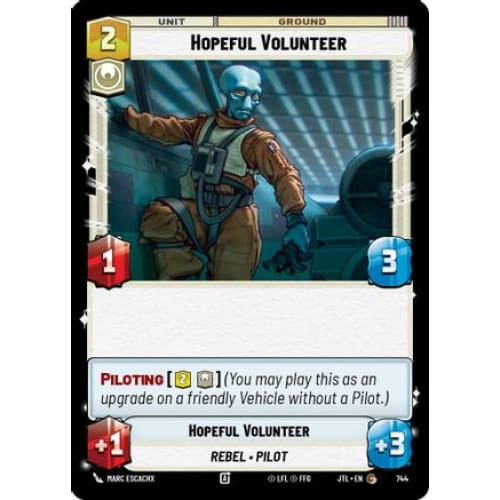 Hopeful Volunteer (Foil) (744)  Foil