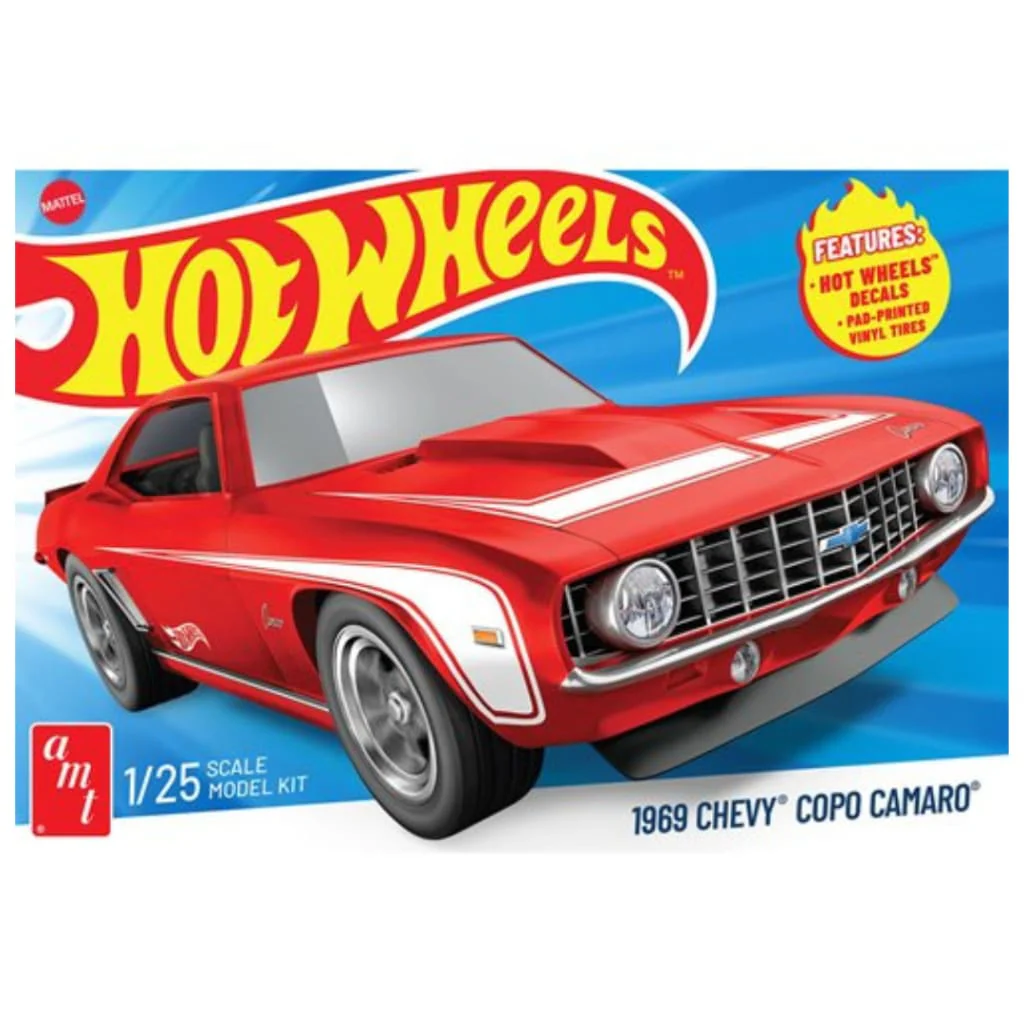 Hot Wheels 1969 Chevy Camaro COPO 1:25 Scale Model Kit
