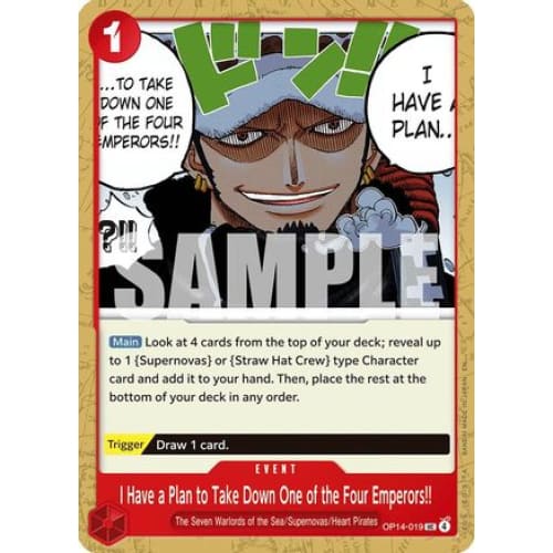 I Have a Plan to Take Down One of the Four Emperors!! OP14-019 UC The Azure Sea's Seven