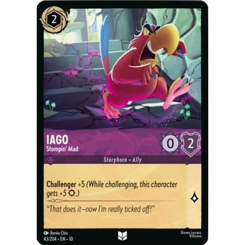 Iago - Stompin' Mad (43/204) - Whispers in the Well Cold Foil