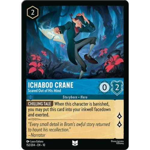Ichabod Crane - Scared Out of His Mind (152/204) - Whispers in the Well Cold Foil